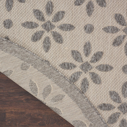 Tapis d'intérieur et d'extérieur géométrique moderne à motif floral et haut-bas Nourison Palamos