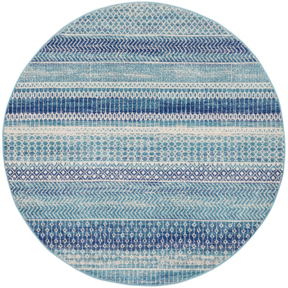 Tapis géométrique côtier bleu indigo Nourison Passion