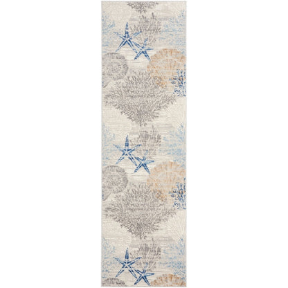 Tapis Nourison Pompéi Coastal Beach Coquillages et corail