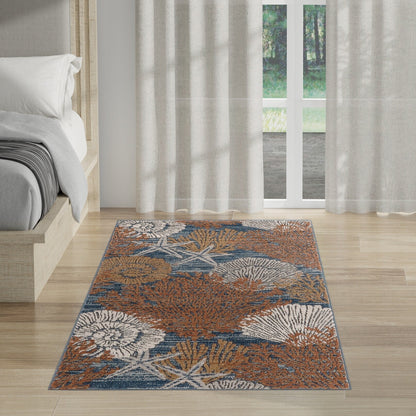 Tapis Nourison Pompéi Coastal Beach Coquillages et corail
