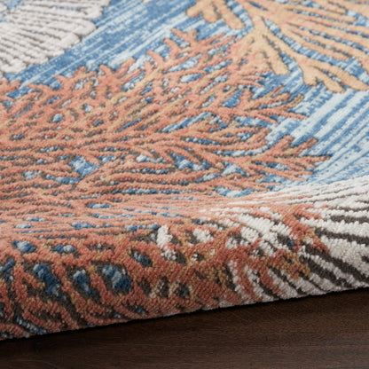 Tapis Nourison Pompéi Coastal Beach Coquillages et corail