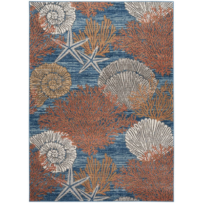 Tapis Nourison Pompéi Coastal Beach Coquillages et corail
