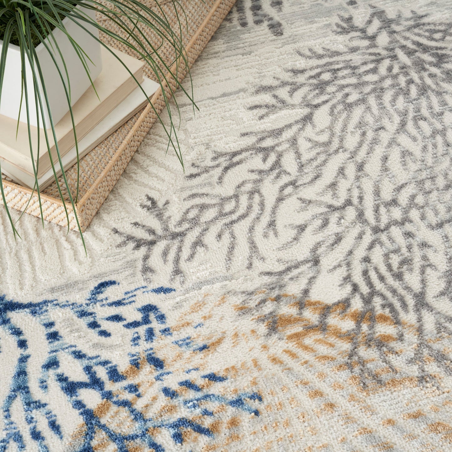 Tapis Nourison Pompéi Coastal Beach Coquillages et corail