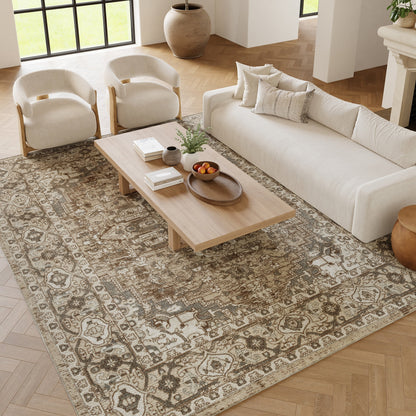 Tapis persan d'intérieur Nourison Quarry uniquement.