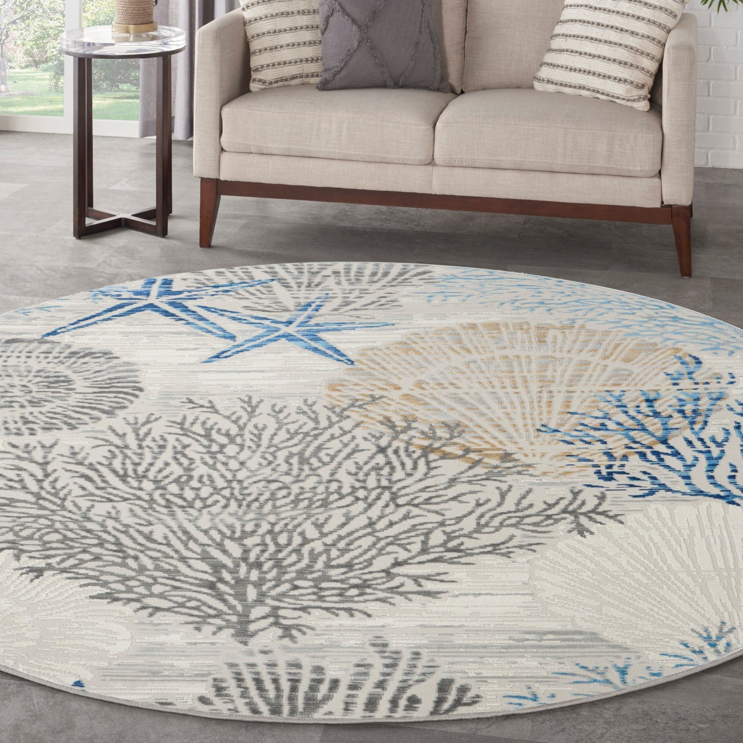 Tapis d'intérieur nature Nourison Seaside uniquement