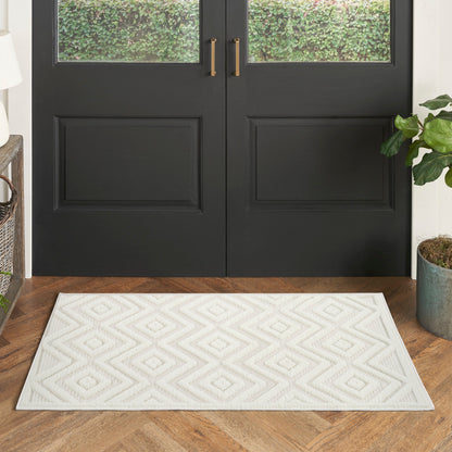 Nourison Versatile Indoor/Outdoor Geometric Flatweave Area Rug