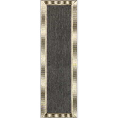 Tapis d'intérieur/extérieur classique à bordures Nuloom Leah