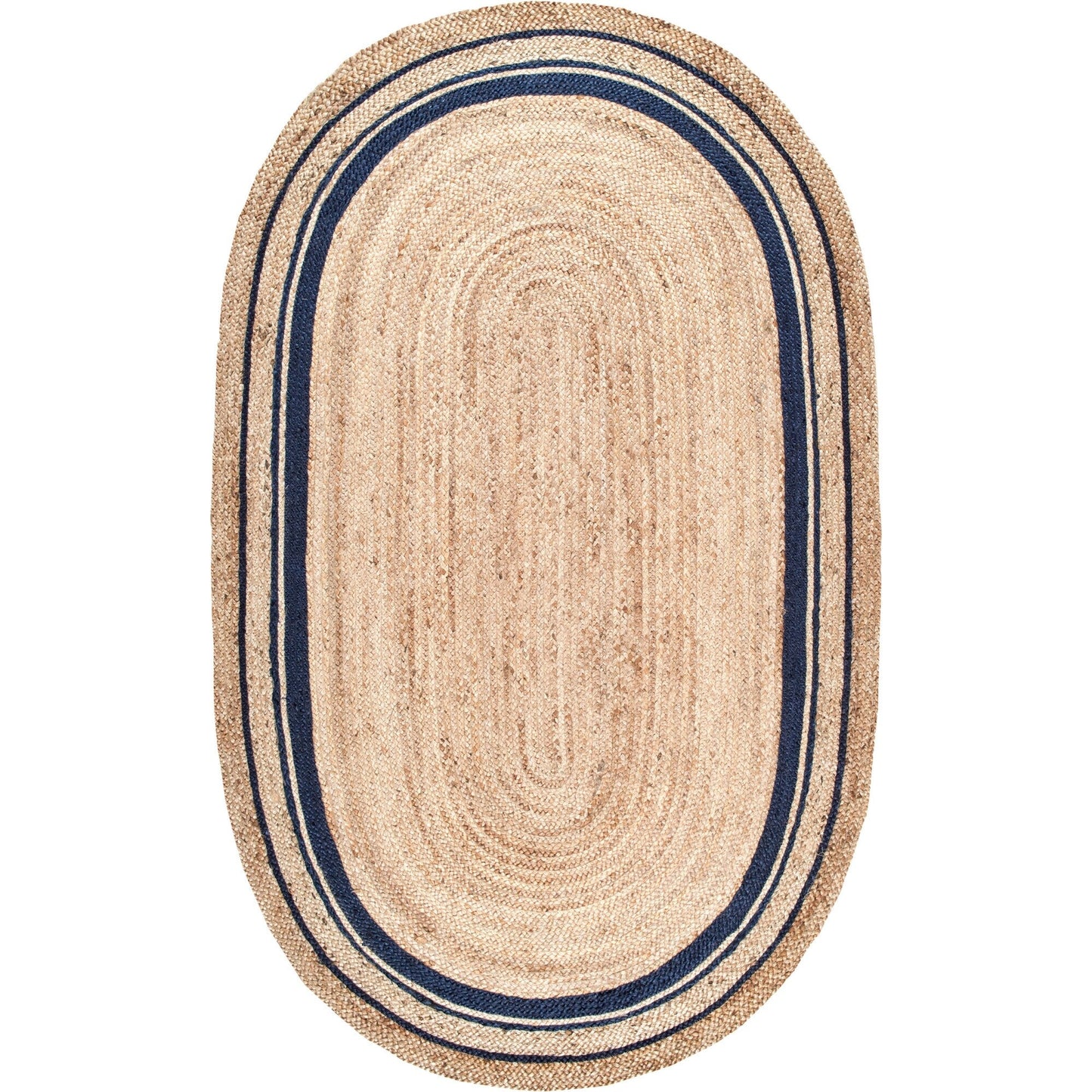 Nuloom Rikki Coastal Braided Jute Area Rug