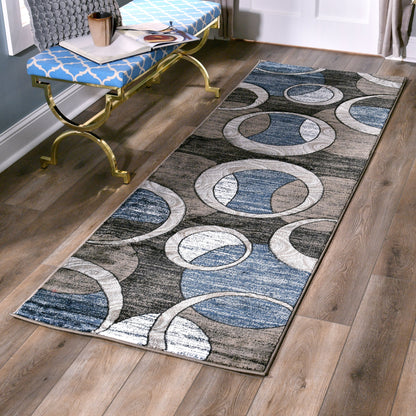 Tapis à motifs géométriques abstraits de la collection Orelsi
