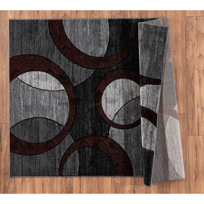 Tapis à motifs géométriques abstraits de la collection Orelsi