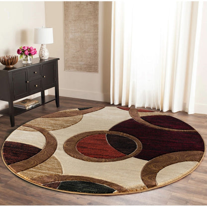 Tapis à motifs géométriques abstraits de la collection Orelsi