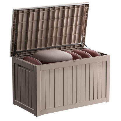 Outdoor Patio Storage Resin Lockable Deck Box