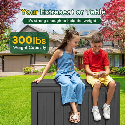 Outdoor Patio Storage Resin Lockable Deck Box