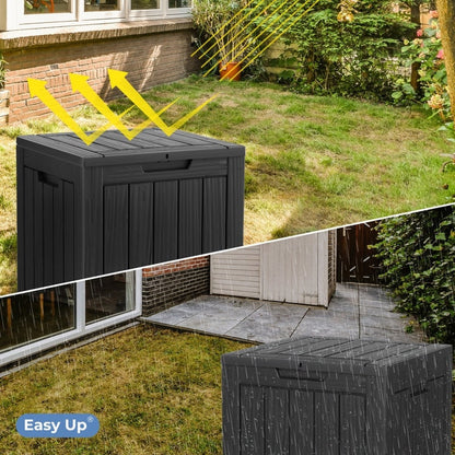 Outdoor Patio Storage Resin Lockable Deck Box