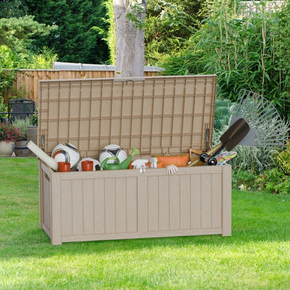 Outdoor Patio Storage Resin Lockable Deck Box