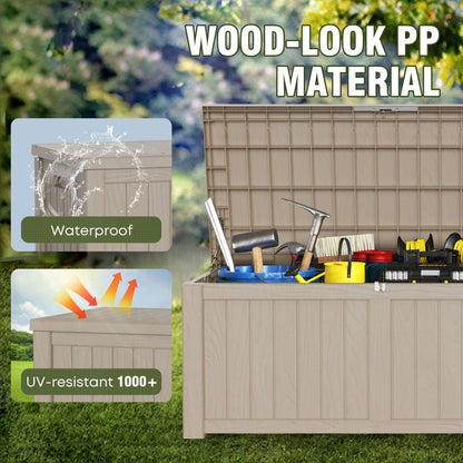 Outdoor Patio Storage Resin Lockable Deck Box