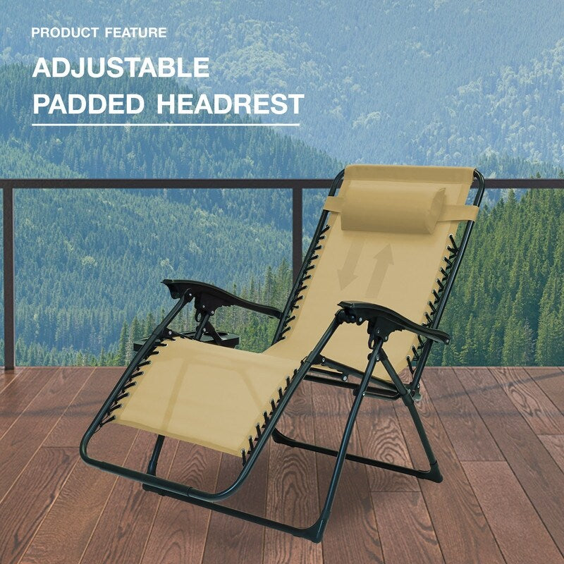 Chaise zéro gravité surdimensionnée Sun-Ray 1 pièce