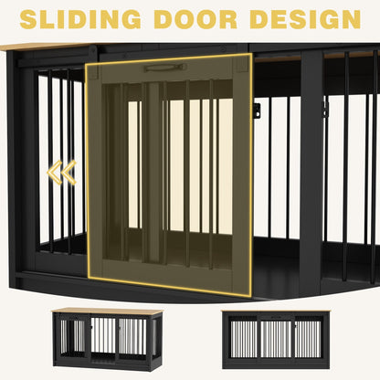 Cage pour chien élégante et robuste avec renfort en tube de fer