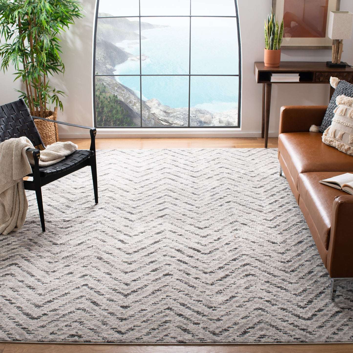 Tapis Adirondack Hildegard Chevron vieilli SAFAVIEH