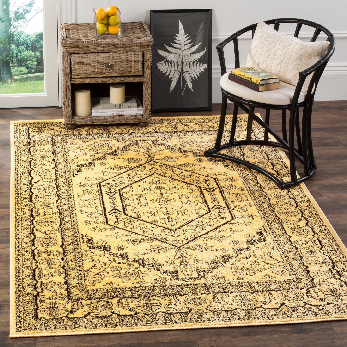 Tapis médaillon oriental rustique Adirondack Sian de SAFAVIEH