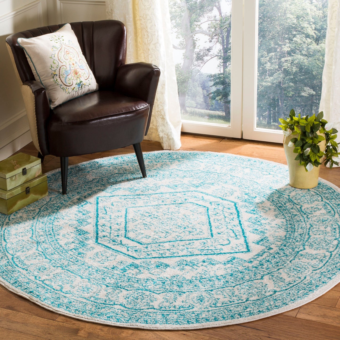 Tapis médaillon oriental rustique Adirondack Sian de SAFAVIEH