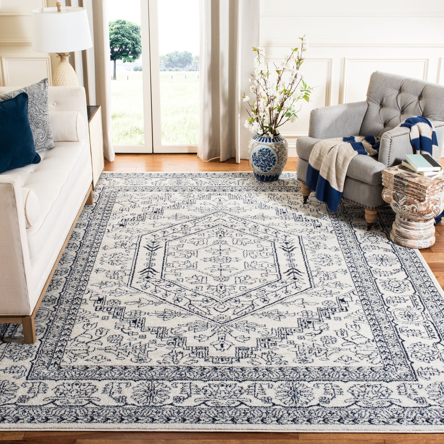 Tapis médaillon oriental rustique Adirondack Sian de SAFAVIEH