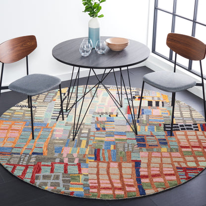 Tapis en laine abstrait bohème SAFAVIEH Aspen Anemone
