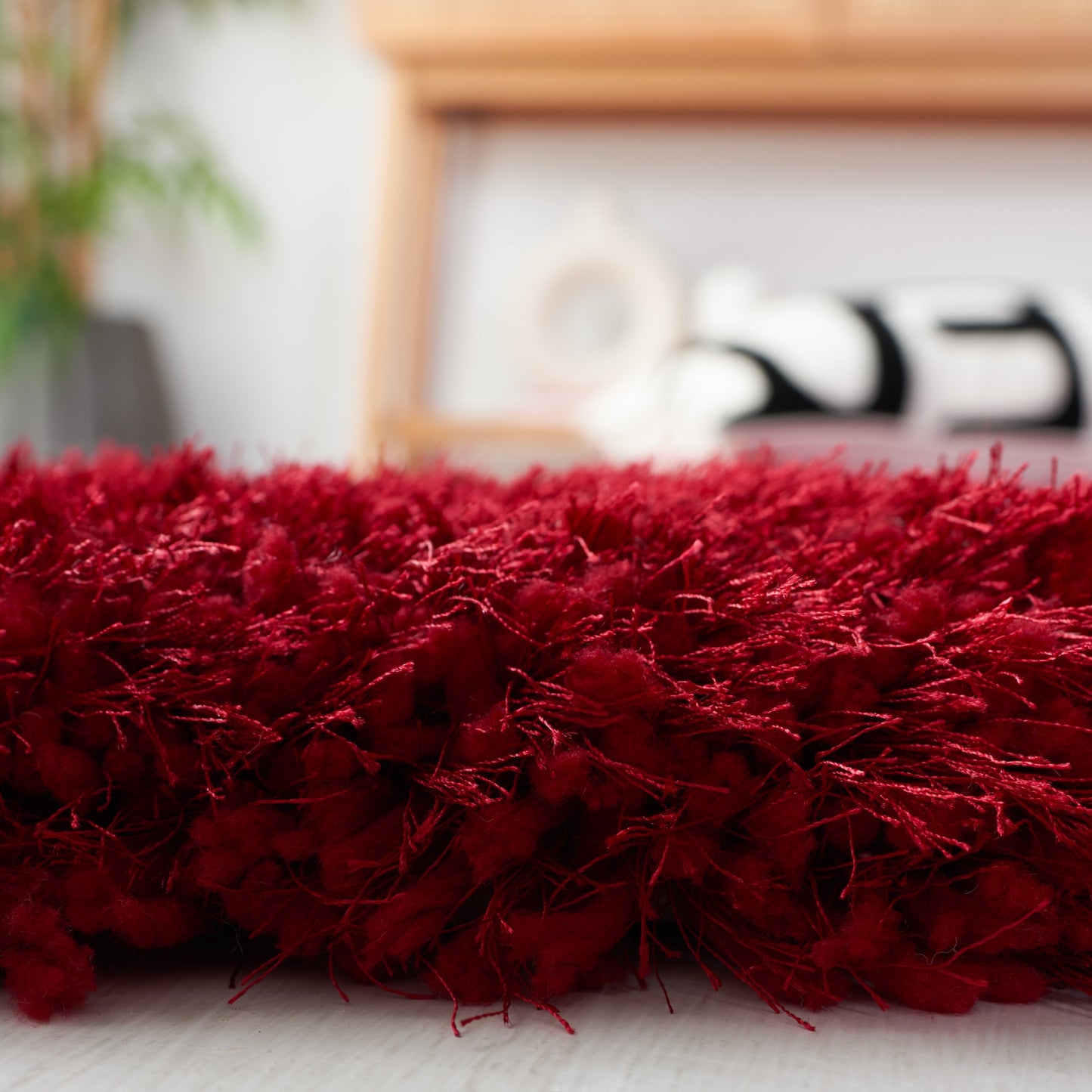 Tapis Shaggy de luxe SAFAVIEH Bahija Rudina de 7,6 cm d'épaisseur