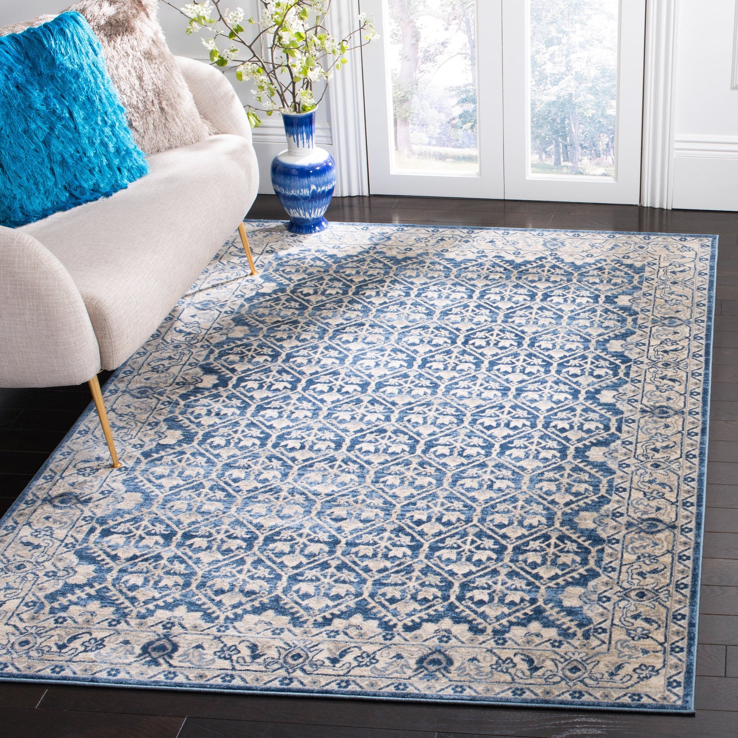 Tapis treillis oriental damassé SAFAVIEH Brentwood Paunica