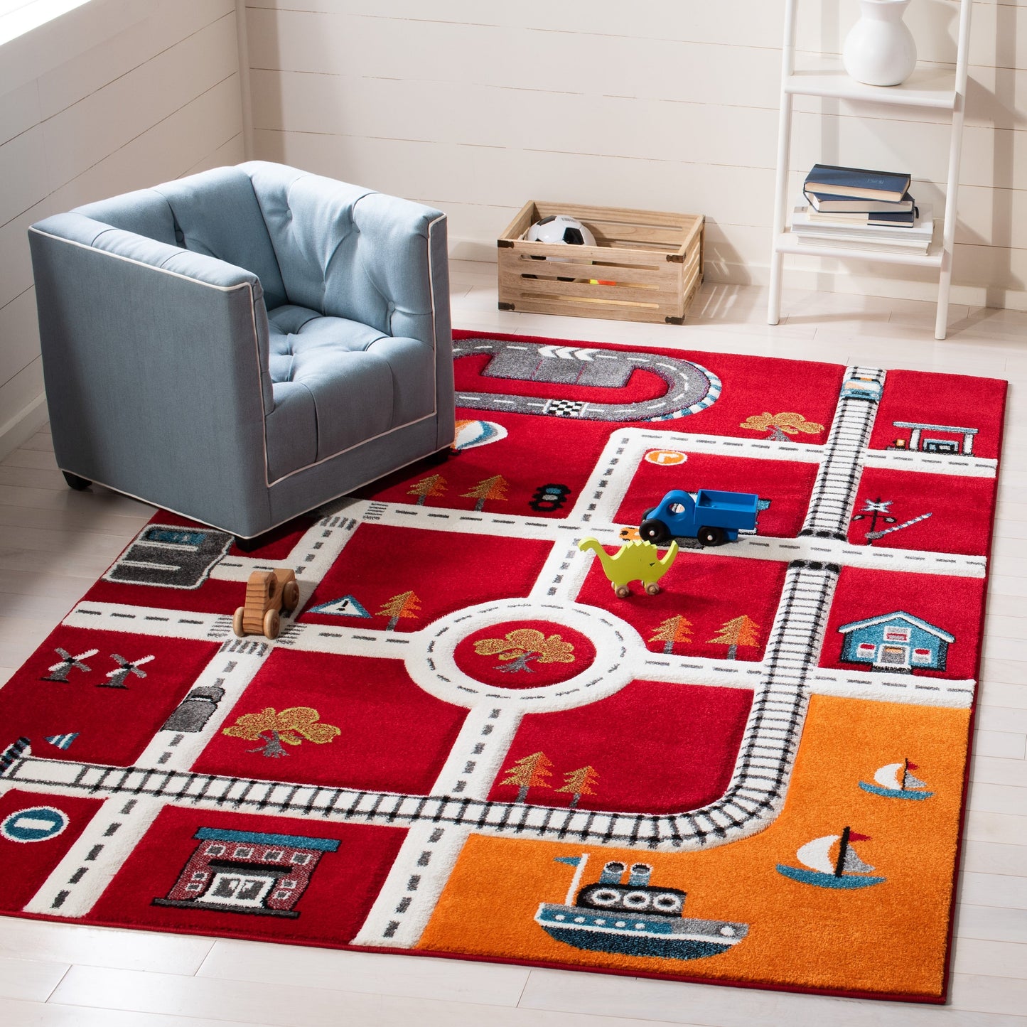 Tapis de route de quartier SAFAVIEH Carousel Kids Riemy
