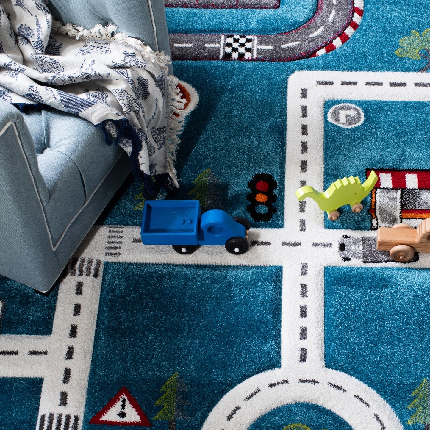 Tapis de route de quartier SAFAVIEH Carousel Kids Riemy