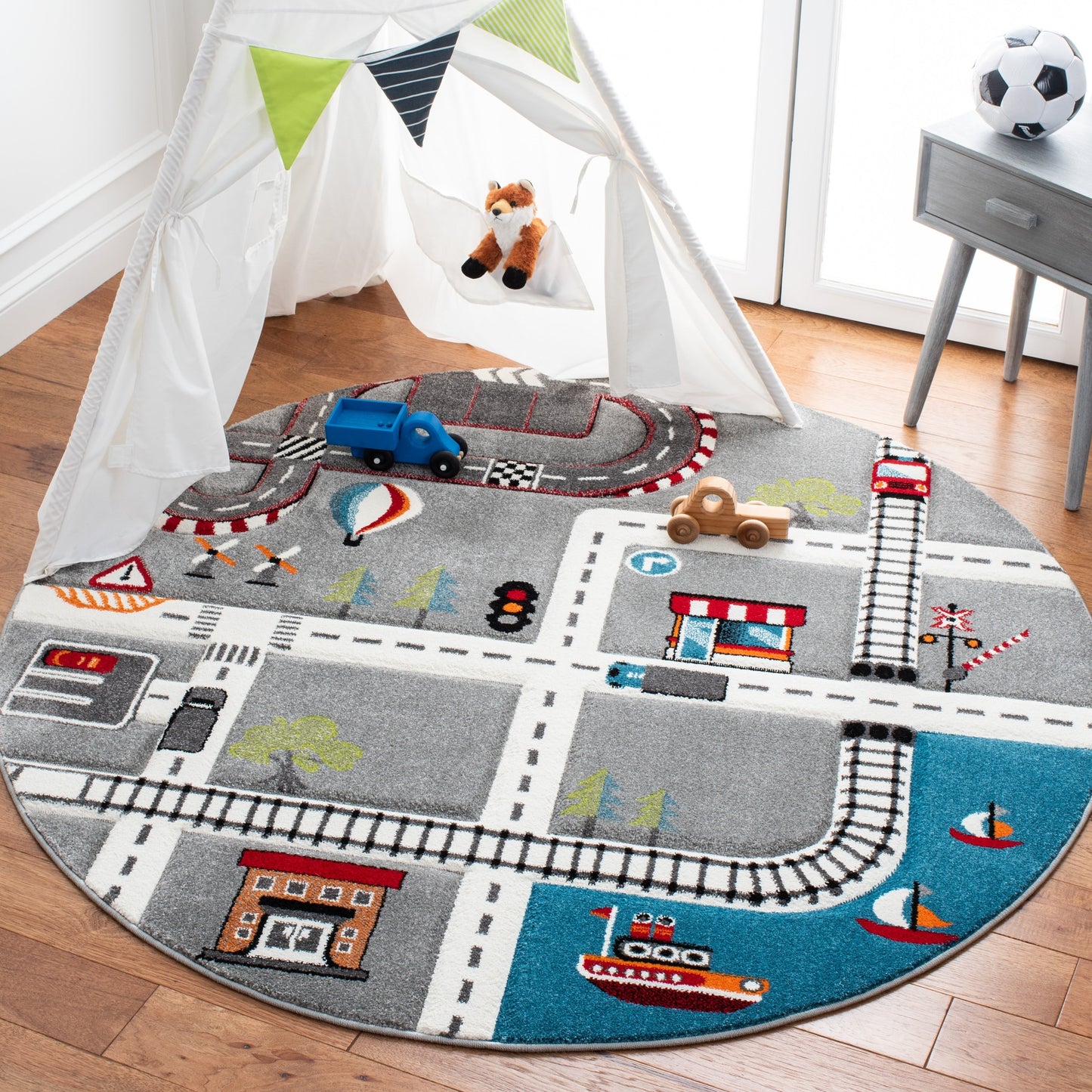 Tapis de route de quartier SAFAVIEH Carousel Kids Riemy