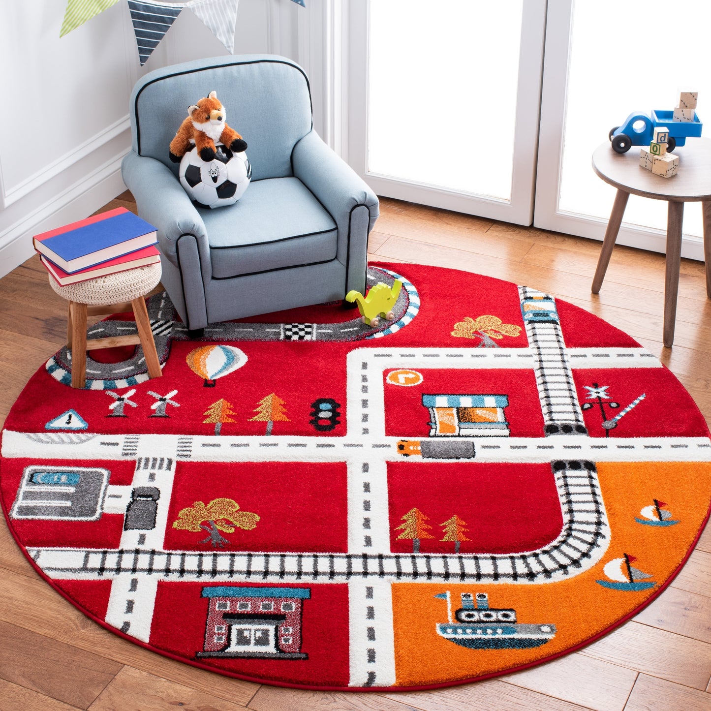 Tapis de route de quartier SAFAVIEH Carousel Kids Riemy