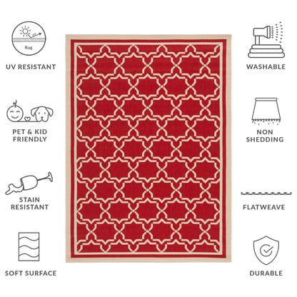 SAFAVIEH Courtyard Gulsin Indoor/ Outdoor Waterproof Patio Backyard Rug