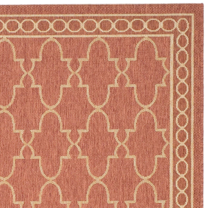 SAFAVIEH Courtyard Janell Trellis Indoor/ Outdoor Waterproof Patio Backyard Rug