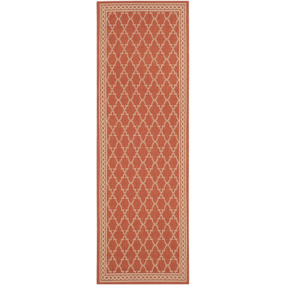 SAFAVIEH Courtyard Janell Trellis Indoor/ Outdoor Waterproof Patio Backyard Rug