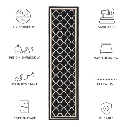SAFAVIEH Courtyard Kristelle Indoor/ Outdoor Waterproof Patio Backyard Rug