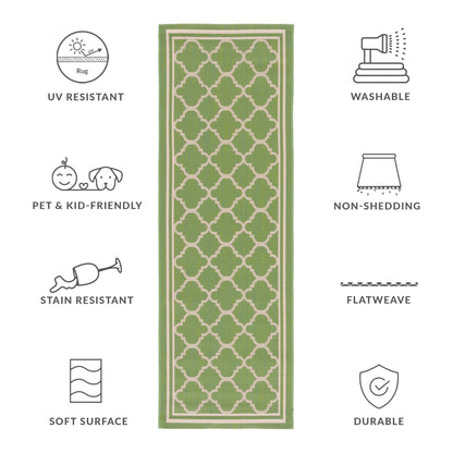 SAFAVIEH Courtyard Kristelle Indoor/ Outdoor Waterproof Patio Backyard Rug