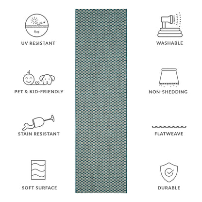 SAFAVIEH Courtyard Ragini Indoor/Outdoor Waterproof Patio Backyard Rug