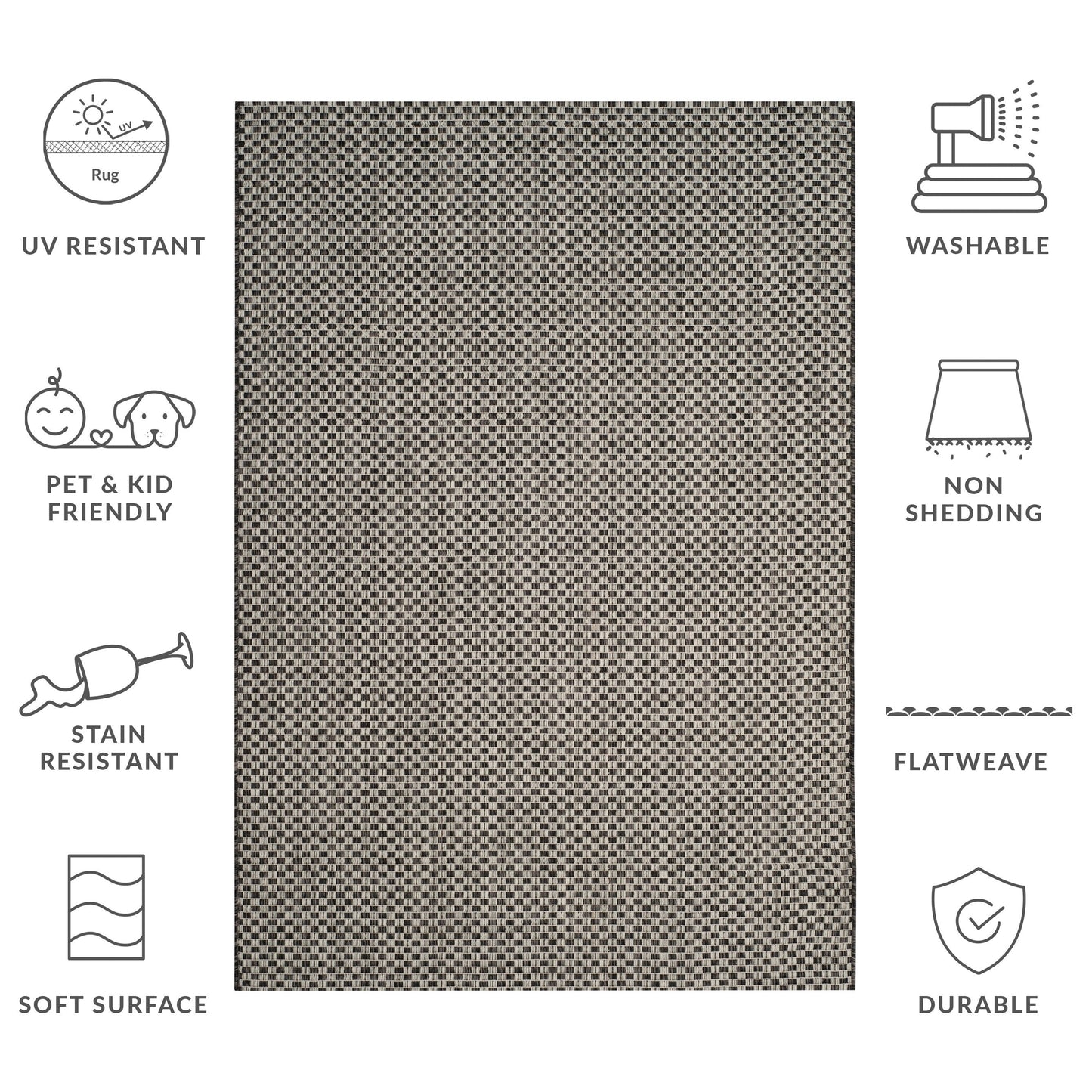 SAFAVIEH Courtyard Ragini Indoor/Outdoor Waterproof Patio Backyard Rug