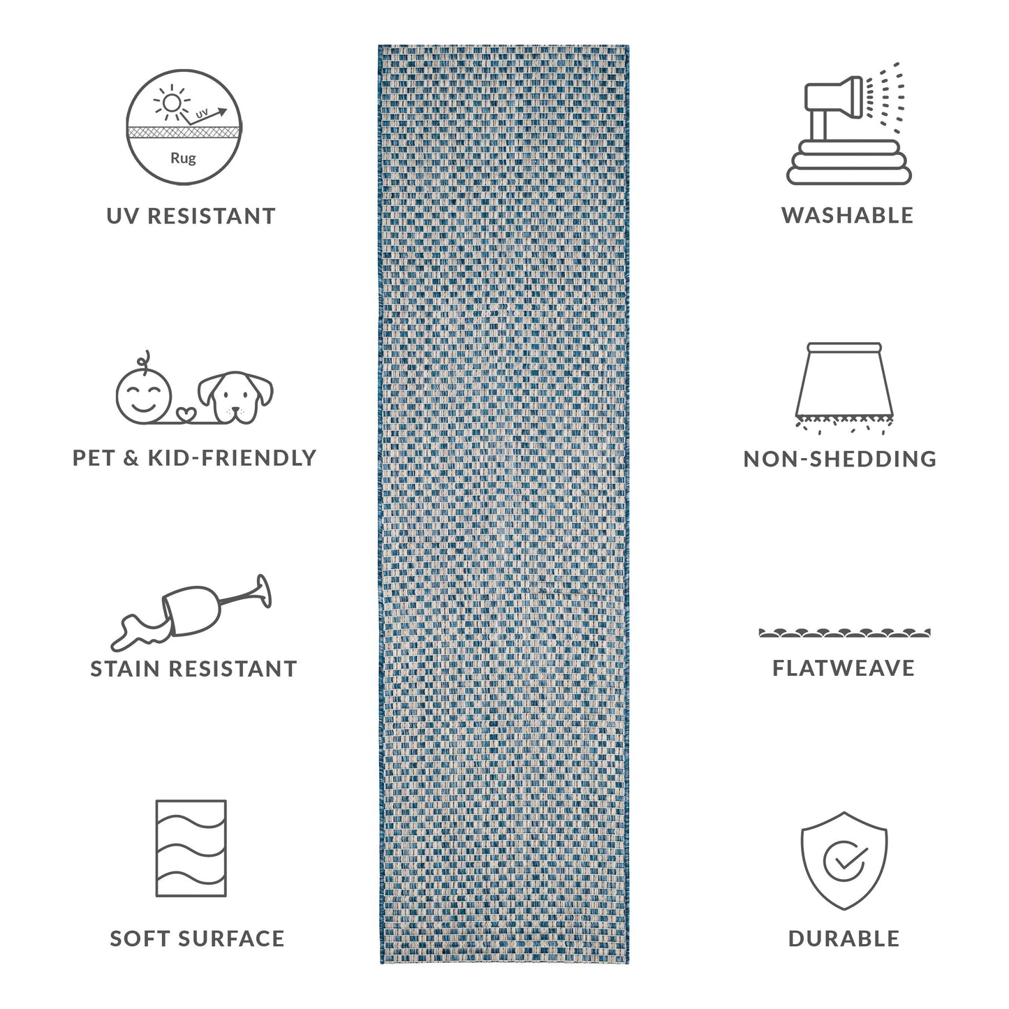 SAFAVIEH Courtyard Ragini Indoor/Outdoor Waterproof Patio Backyard Rug