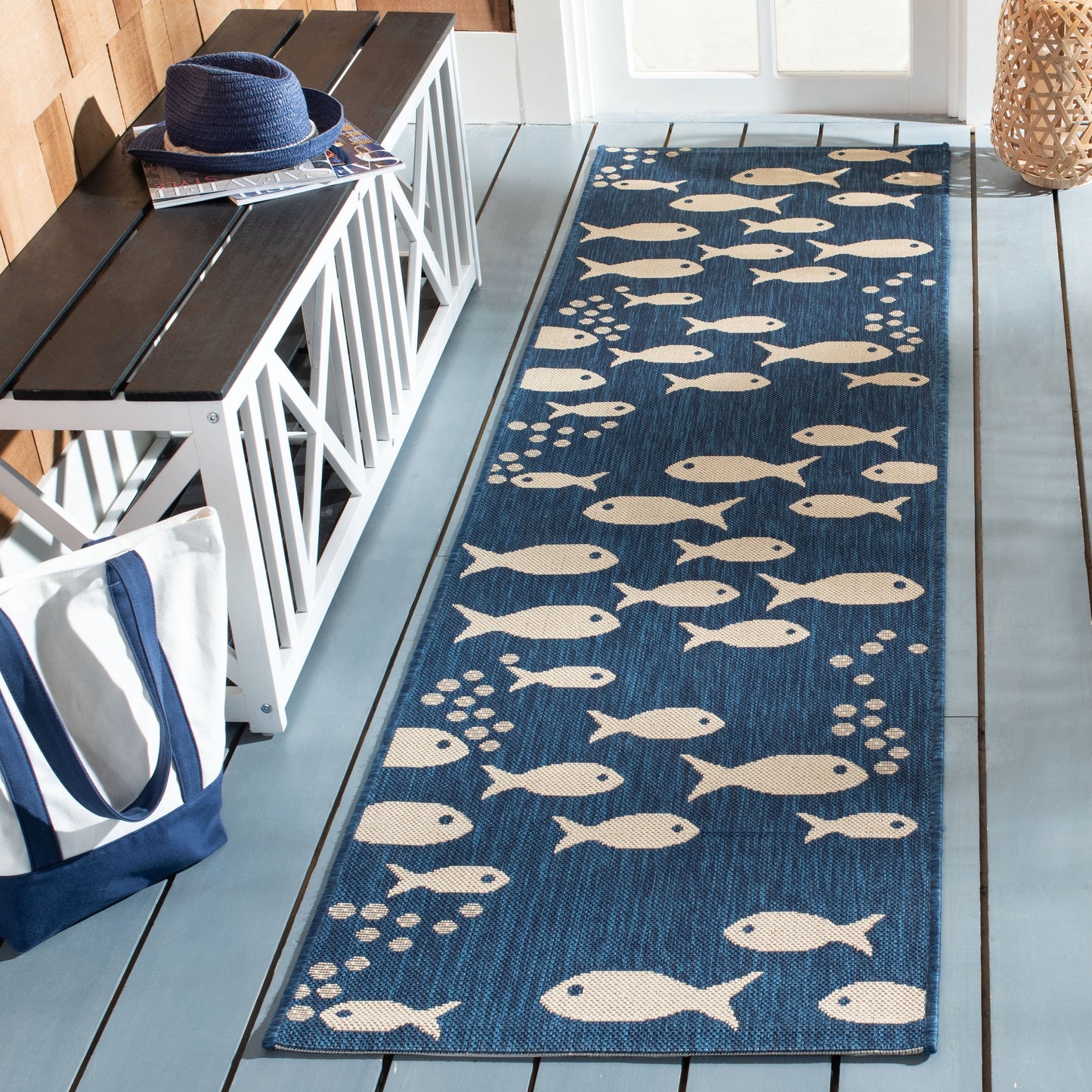 SAFAVIEH Courtyard Ragne Indoor/ Outdoor Waterproof Patio Backyard Rug