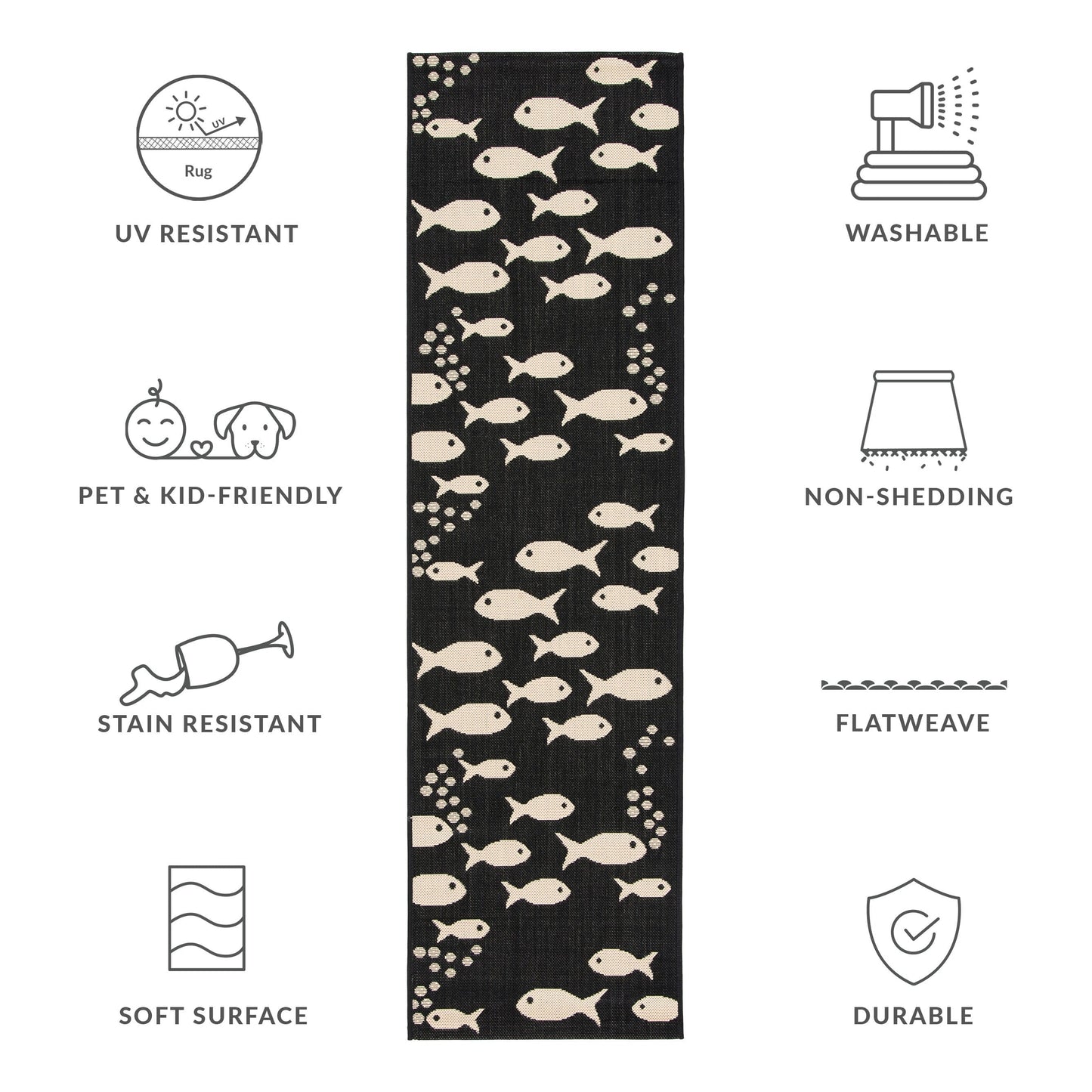 SAFAVIEH Courtyard Ragne Indoor/ Outdoor Waterproof Patio Backyard Rug