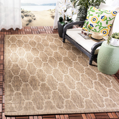 Tapis de patio imperméable en treillis SAFAVIEH Courtyard Sufia