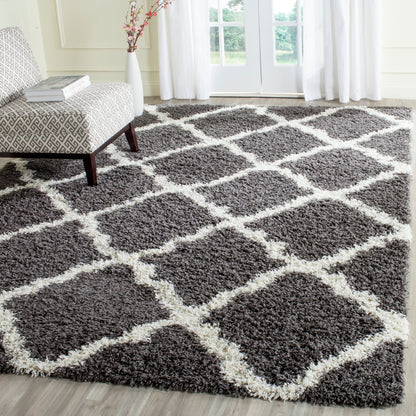 Tapis SAFAVIEH Dallas Shag Darina Trellis 1,5 pouce d'épaisseur