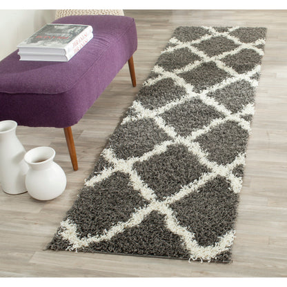 Tapis SAFAVIEH Dallas Shag Darina Trellis 1,5 pouce d'épaisseur