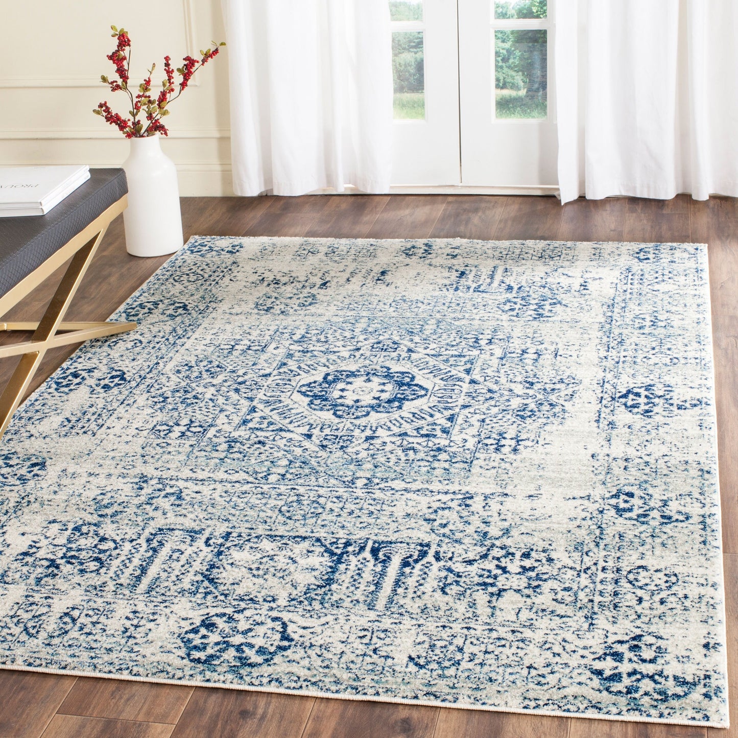 Tapis SAFAVIEH Evoke Gioia Vintage Boho Medallion vieilli