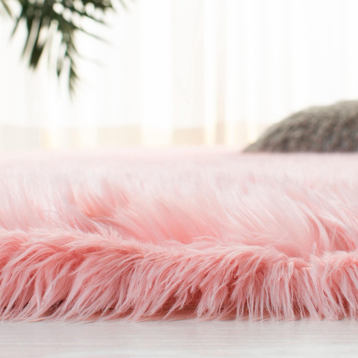 Tapis SAFAVIEH en fausse peau de mouton et soie, épaisseur 2,4 pouces