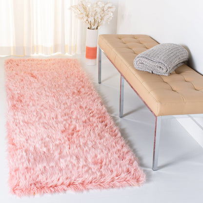 Tapis SAFAVIEH en fausse peau de mouton et soie, épaisseur 2,4 pouces