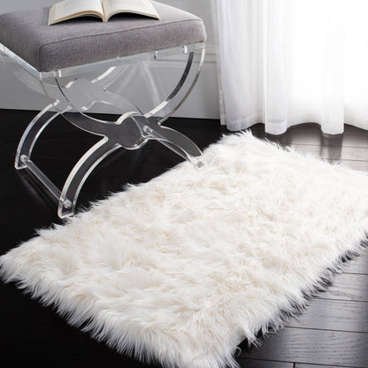 Tapis SAFAVIEH en fausse peau de mouton et soie, épaisseur 2,4 pouces